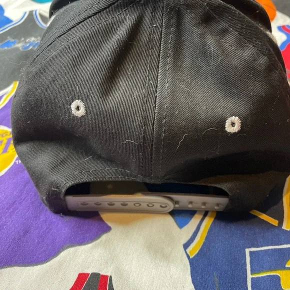 Vintage Los Angeles Raiders Zubaz SnapBack Hat - Picture 2 of 5